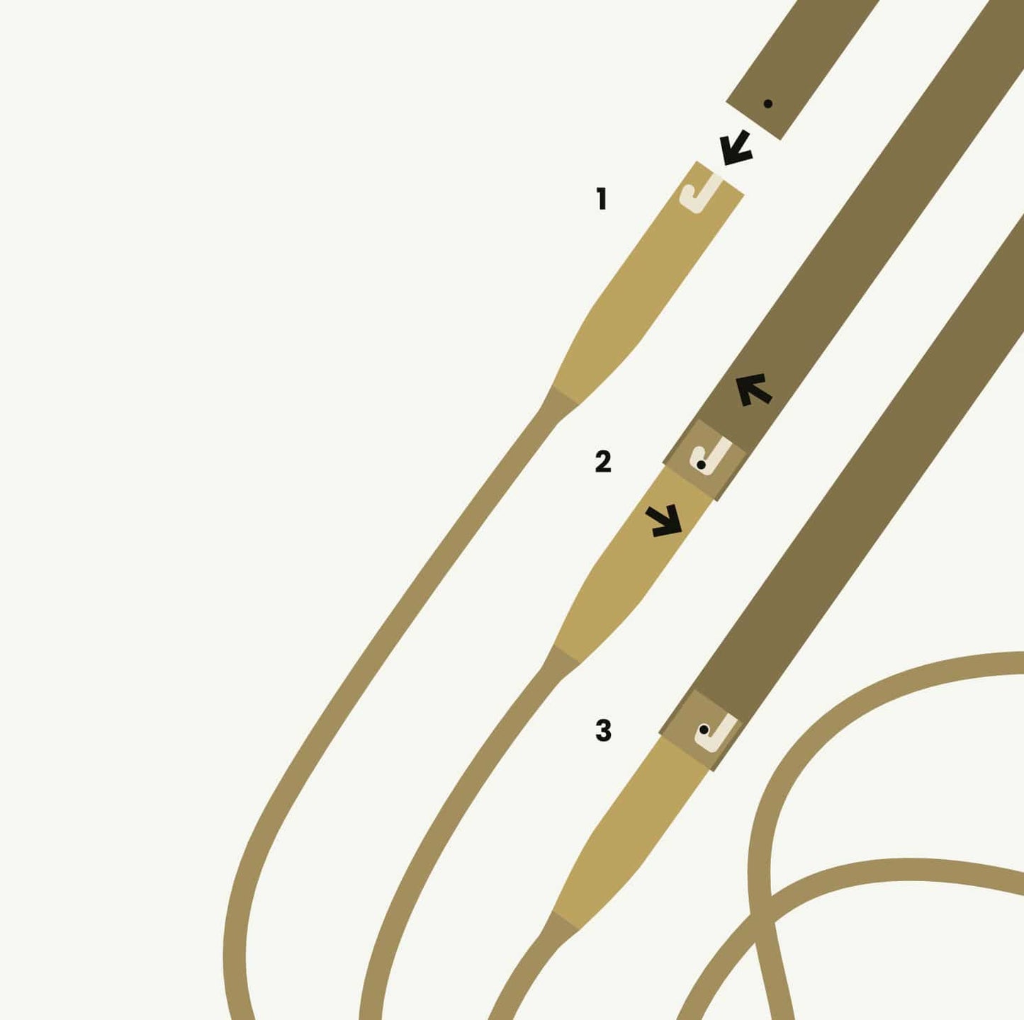 ADDI Click Nature Cables para palillos intercambiables