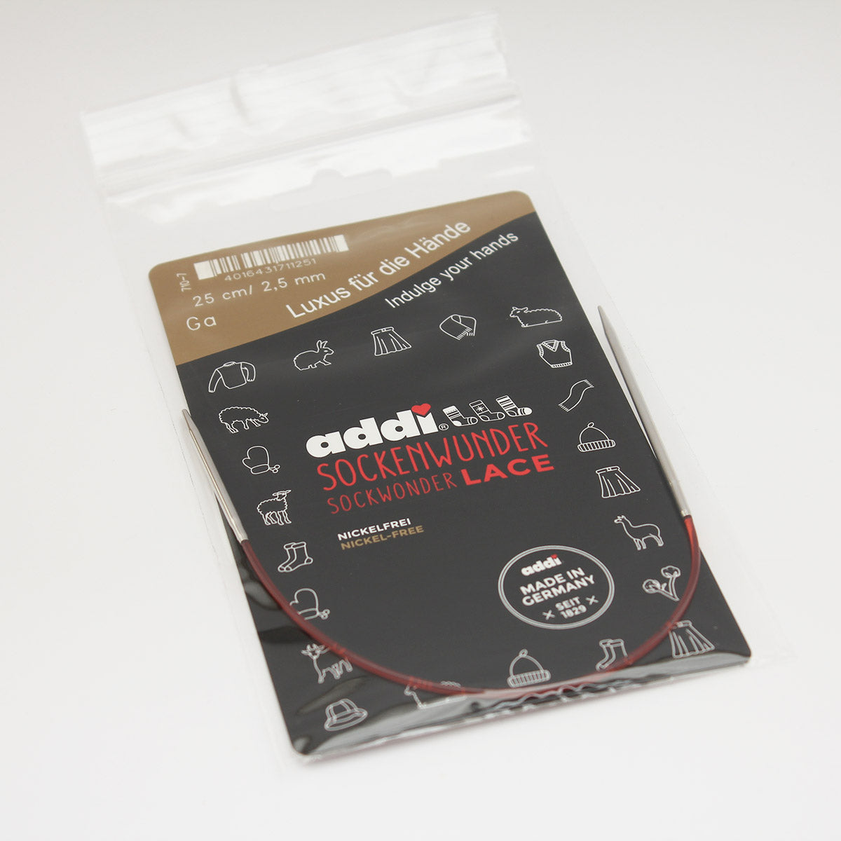 ADDI Sockwonder palillos circulares cortos