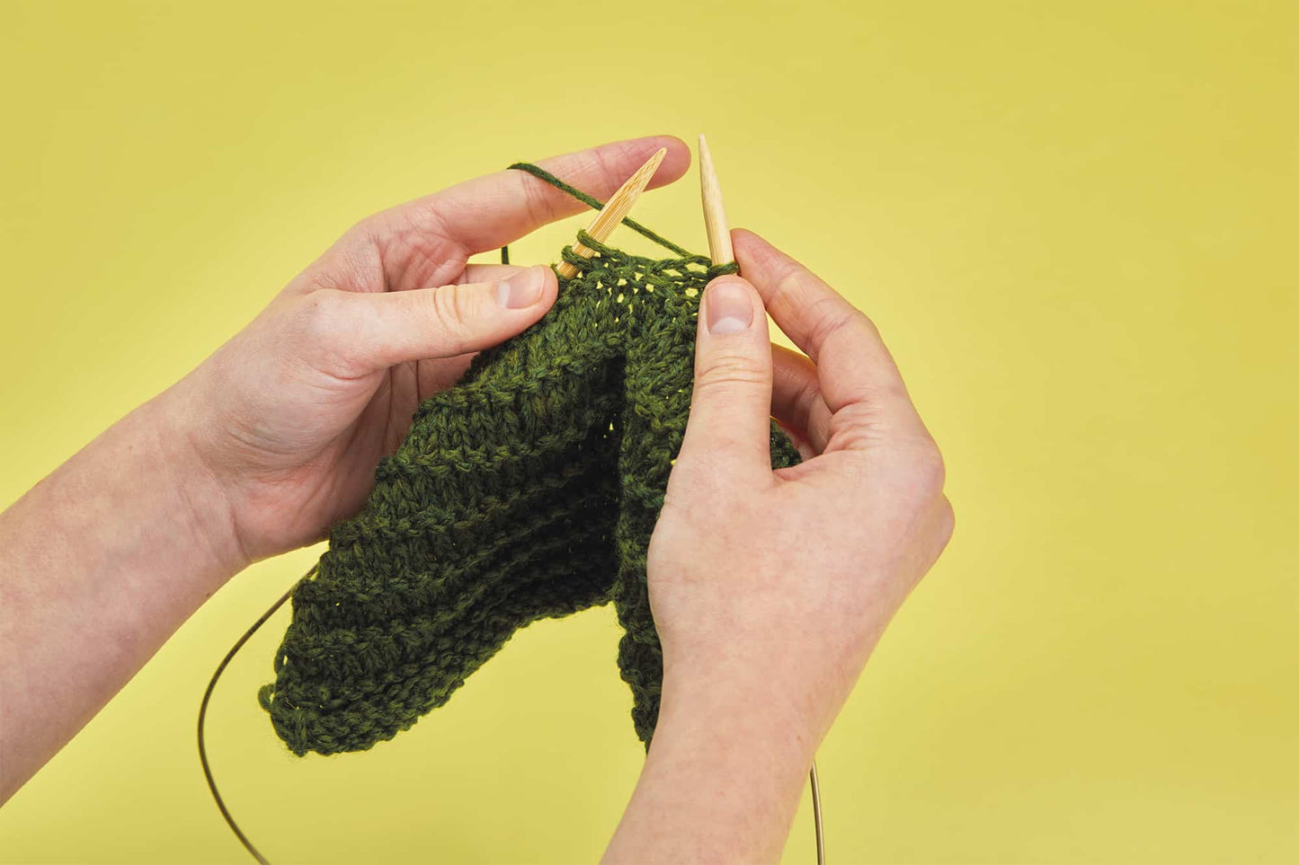 ADDI Click Bamboo Palillo Largo Intercambiable