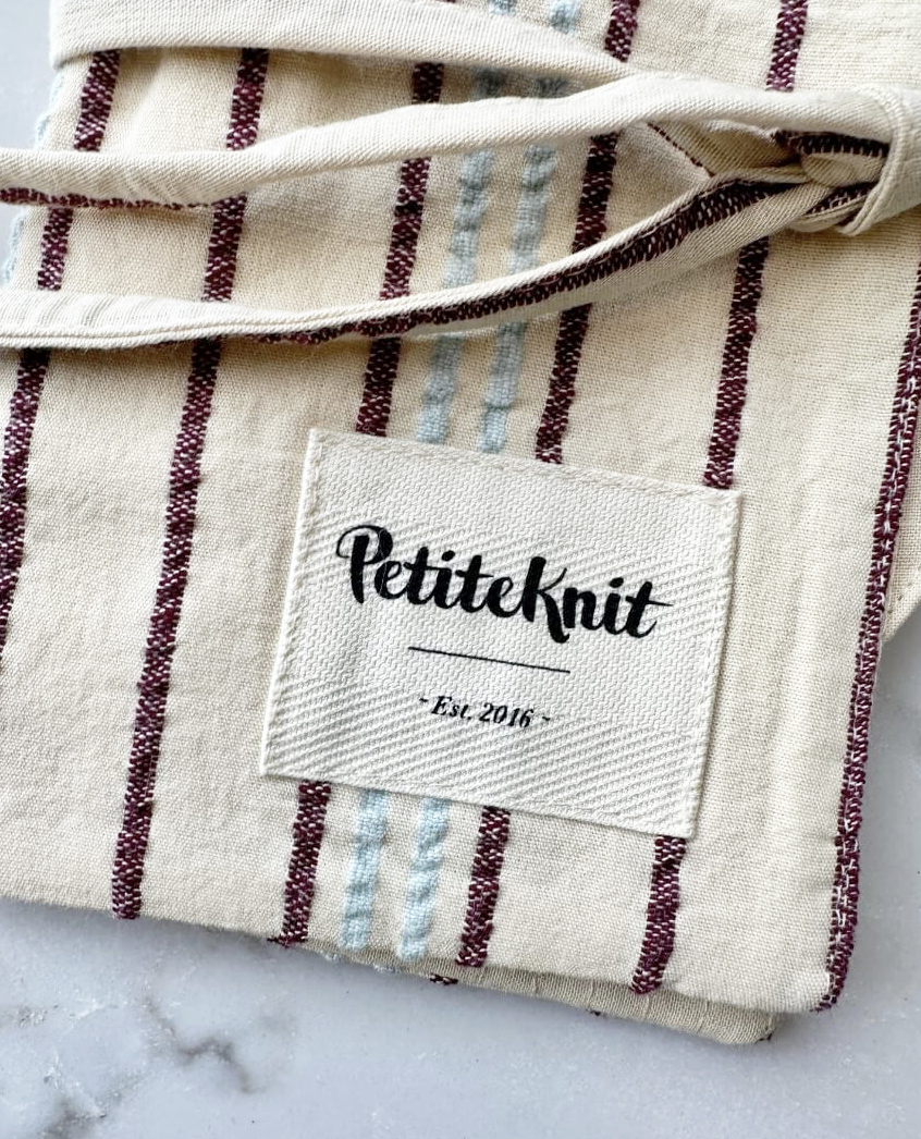 Estuche de viaje "Knit to go" tela Seersucker Twin Stripe