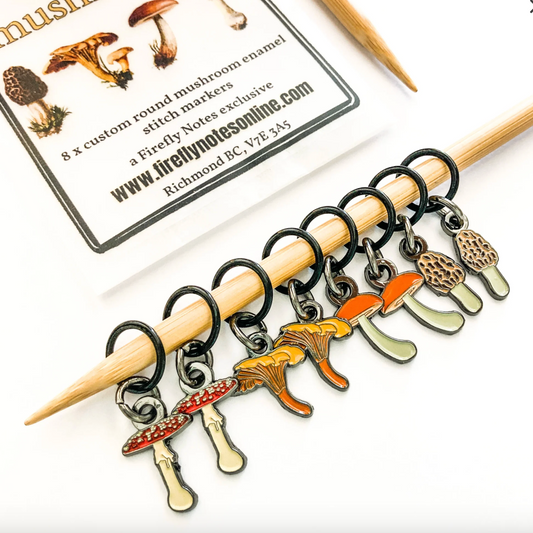 Set de marcadores esmaltados "Champiñones Silvestres” 🍄