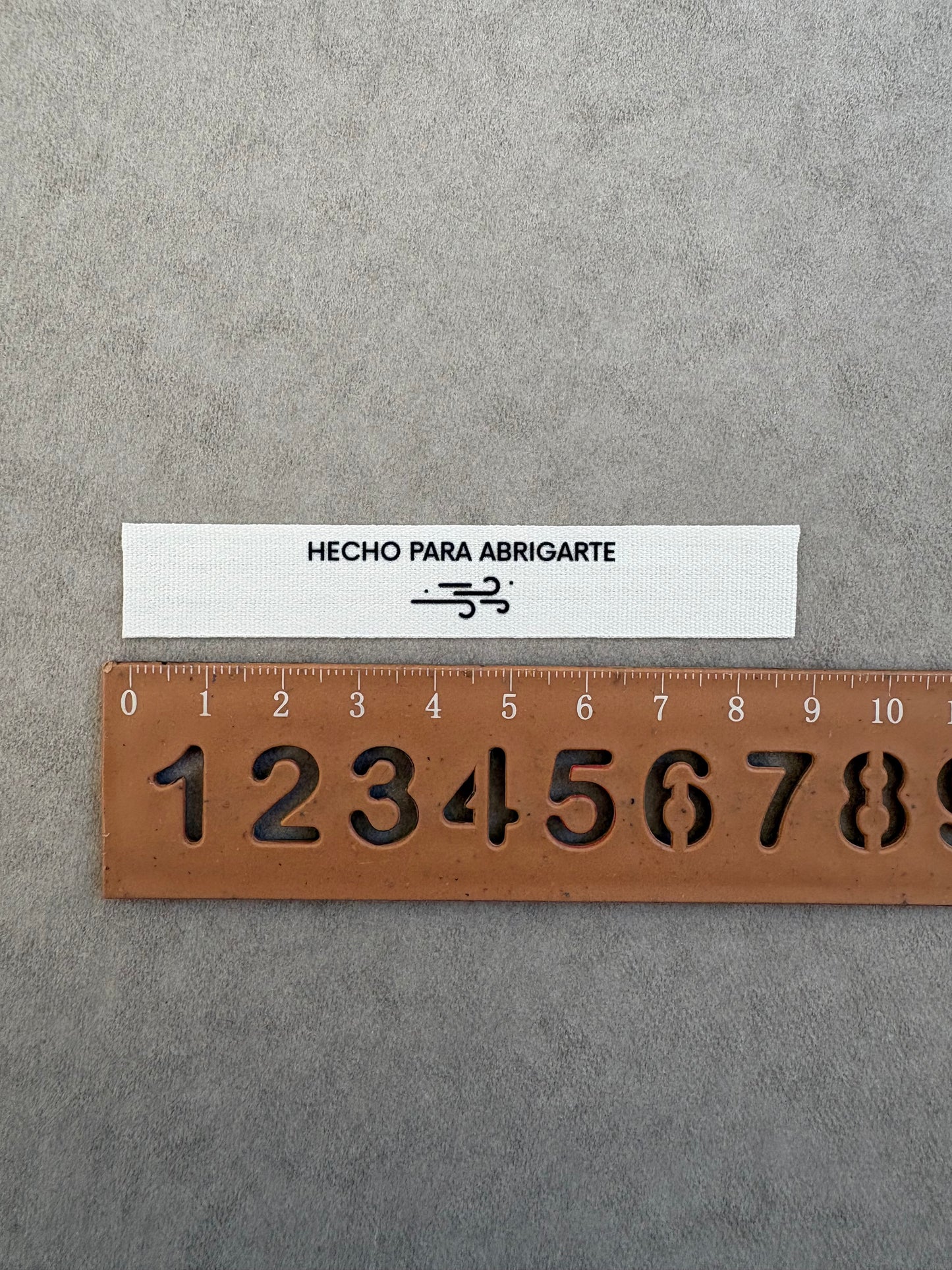 Pack de etiquetas de algodón 
"Hecho para abrigarte"