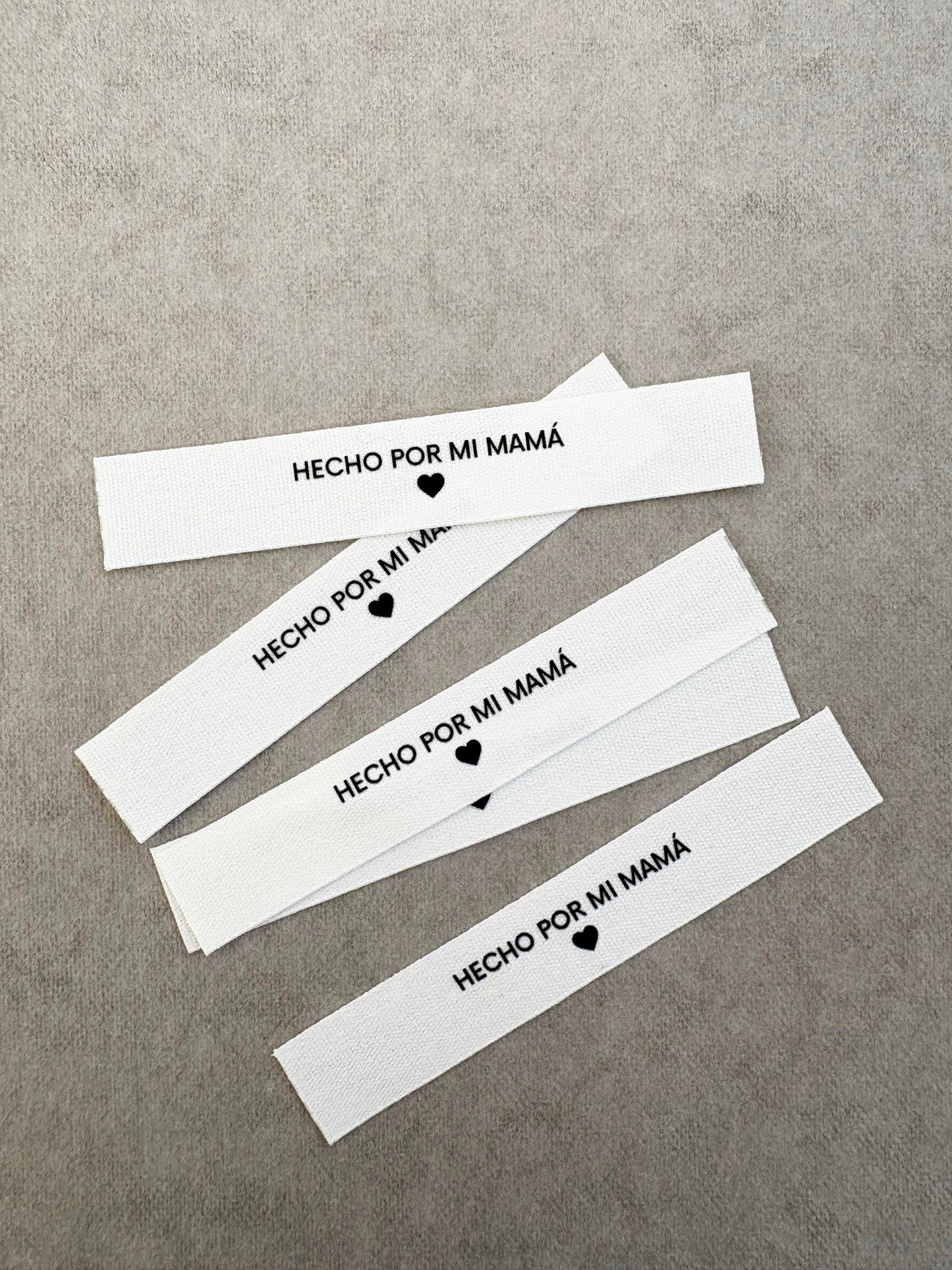 Pack de etiquetas de algodón 
"Hecho por mi mamá"