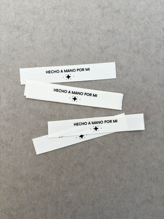 "Pack de etiquetas de algodón 
"Hecho a mano por mi"