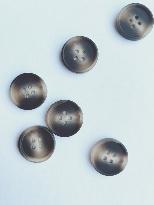 Botones de resina - café oscuro
