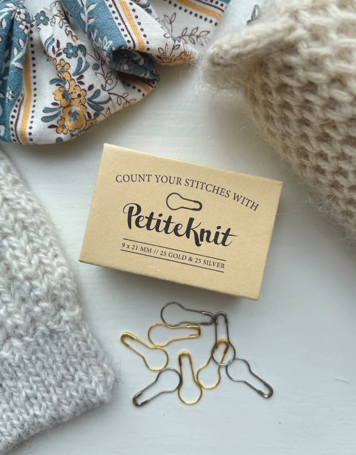 Caja de marcadores "Count 
your stitches with Petiteknit"