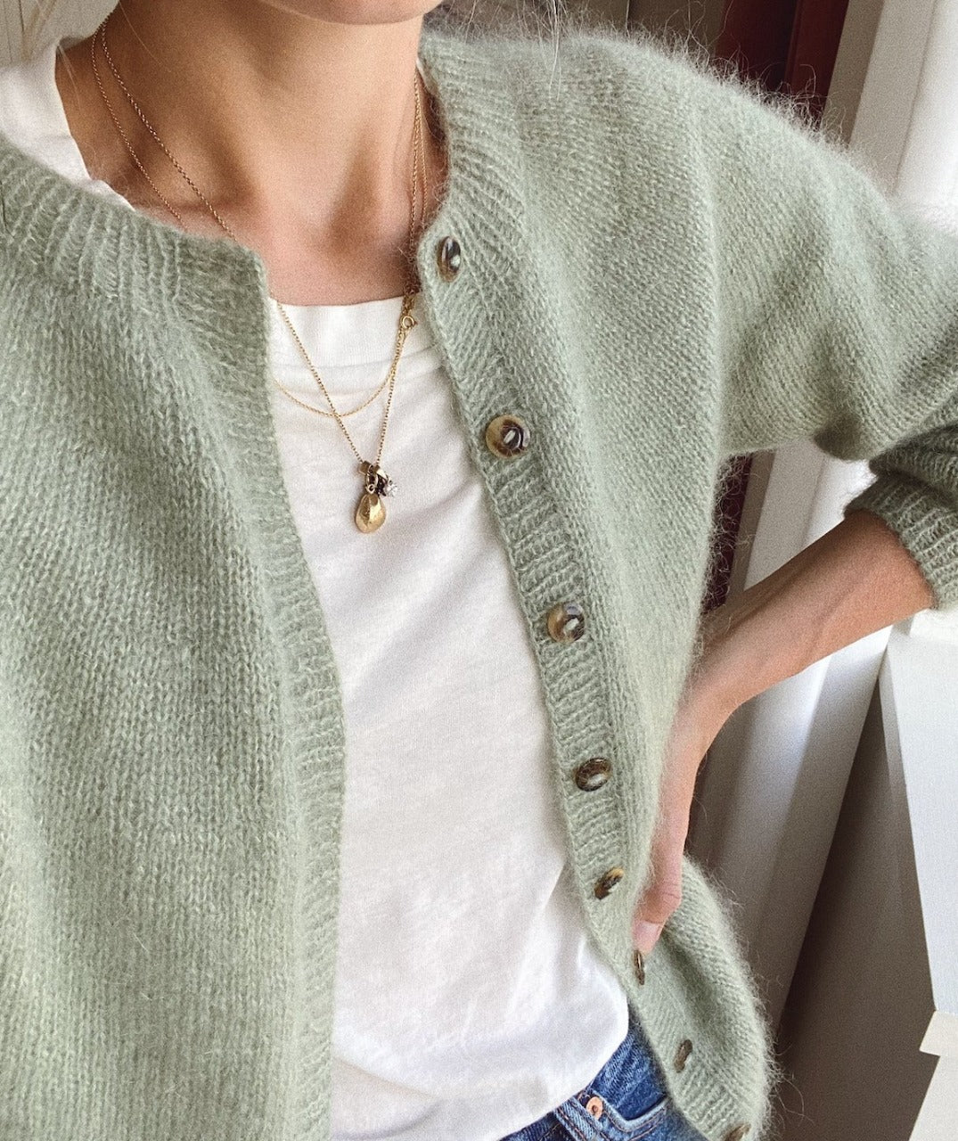 Patrón Novice Cardigan Mohair Edition