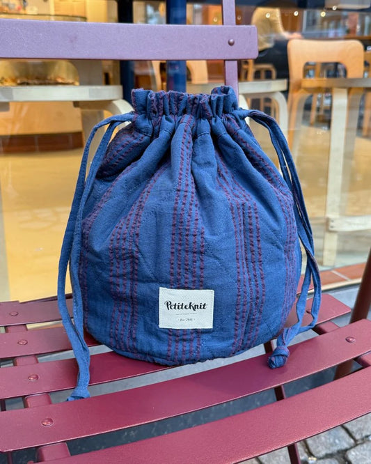 Bolsa de proyectos Seersucker Nigth Shadow