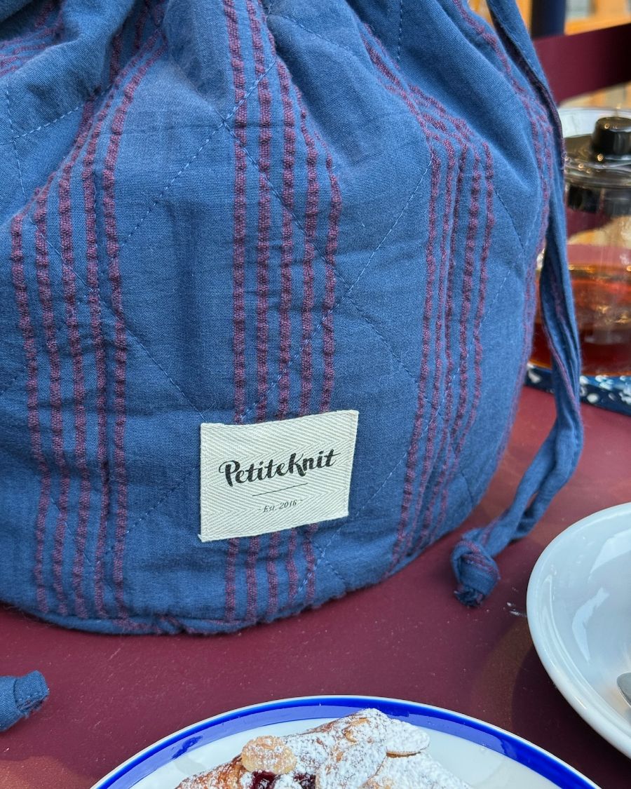 Bolsa de proyectos Seersucker Nigth Shadow